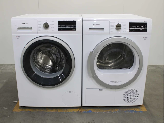 Siemens iq500 isensoric iqdrive extraklasse wasmachine & siemens iq500 isensoric extraklasse wasdroger - afbeelding 1 van  8