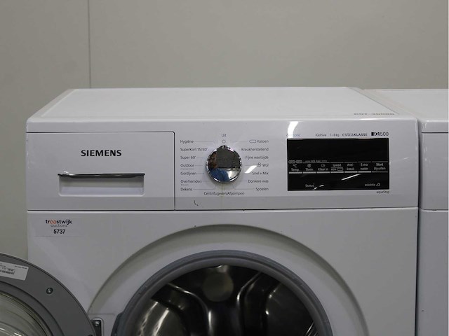 Siemens iq500 isensoric iqdrive extraklasse wasmachine & siemens iq500 isensoric extraklasse wasdroger - afbeelding 3 van  8