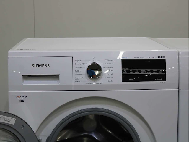 Siemens iq500 isensoric iqdrive extraklasse wasmachine & siemens iq500 isensoric selfcleaning condenser extraklasse wasdroger - afbeelding 3 van  8