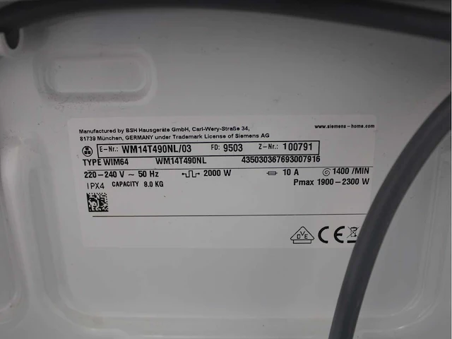 Siemens iq500 isensoric iqdrive extraklasse wasmachine & siemens iq500 isensoric selfcleaning condenser extraklasse wasdroger - afbeelding 5 van  8