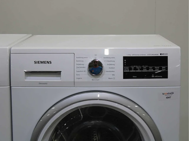 Siemens iq500 isensoric iqdrive extraklasse wasmachine & siemens iq500 isensoric selfcleaning condenser extraklasse wasdroger - afbeelding 6 van  8