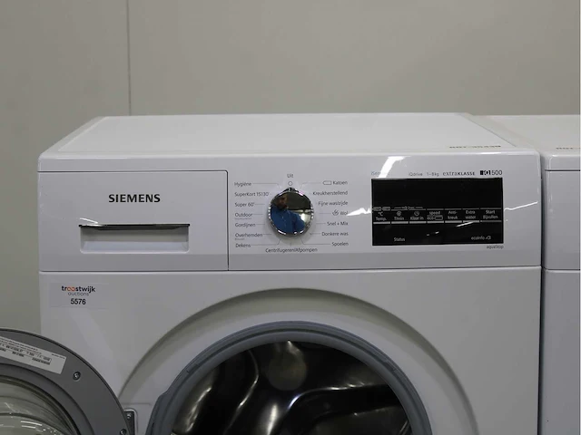 Siemens iq500 isensoric iqdrive extraklasse wasmachine & siemens iq500 isensoric selfcleaning condenser extraklasse wasdroger - afbeelding 3 van  8