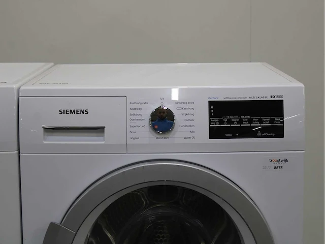 Siemens iq500 isensoric iqdrive extraklasse wasmachine & siemens iq500 isensoric selfcleaning condenser extraklasse wasdroger - afbeelding 6 van  8