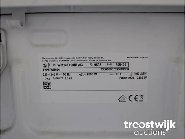 Siemens iq500 isensoric iqdrive extraklasse wasmachine & siemens iq500 isensoric selfcleaning condenser extraklasse droger - afbeelding 5 van  8