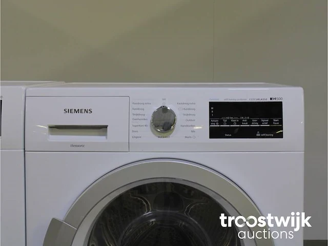 Siemens iq500 isensoric iqdrive extraklasse wasmachine & siemens iq500 isensoric selfcleaning condenser extraklasse droger - afbeelding 6 van  8