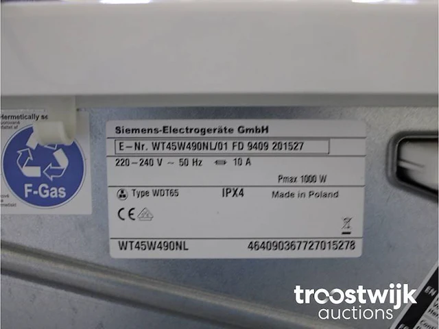 Siemens iq500 isensoric iqdrive extraklasse wasmachine & siemens iq500 isensoric selfcleaning condenser extraklasse droger - afbeelding 8 van  8
