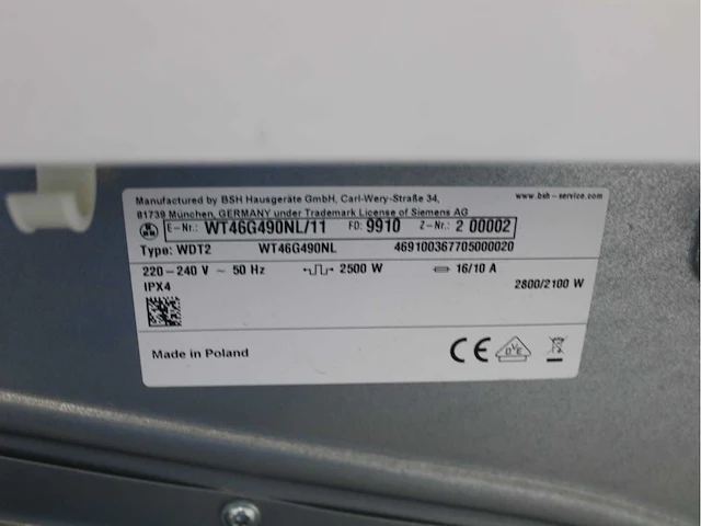 Siemens iq500 isensoric iqdrive extraklasse wasmachines & siemens iq500 isensoric extraklasse wasdrogers - afbeelding 8 van  8