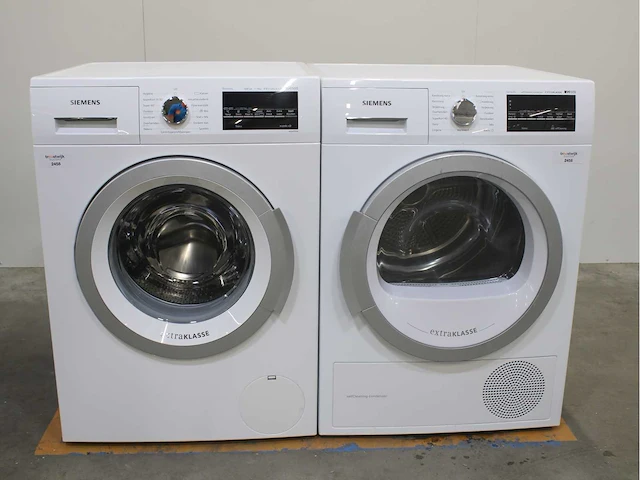 Siemens iq500 isensoric iqdrive extraklasse wasmachines & siemens iq500 isensoric selfcleaning condenser extraklasse wasdrogers - afbeelding 1 van  8