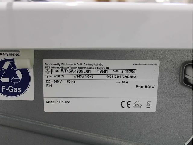 Siemens iq500 isensoric iqdrive extraklasse wasmachines & siemens iq500 isensoric selfcleaning condenser extraklasse wasdrogers - afbeelding 8 van  8