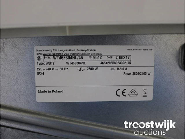Siemens iq500 isensoric iqdrive wasmachine & siemens iq500 isensoric bestcollection droger - afbeelding 8 van  8
