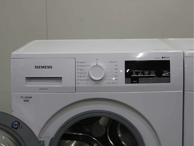 Siemens iq500 isensoric iqdrive wasmachine & siemens iq500 isensoric bestcollection selfcleaning condenser wasdroger - afbeelding 3 van  8