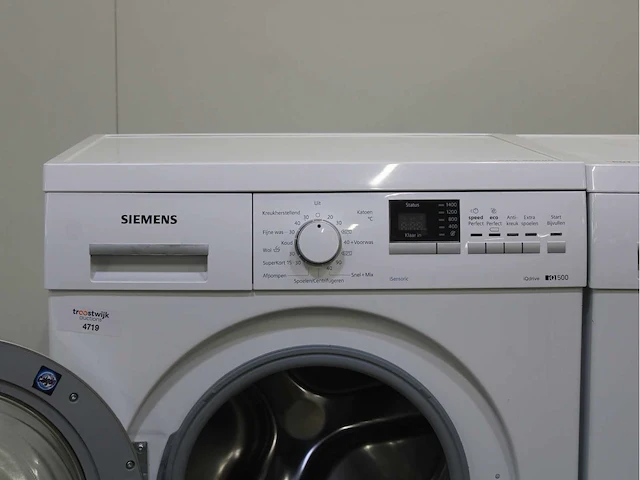 Siemens iq500 isensoric iqdrive wasmachine & siemens iq500 isensoric bestcollection wasdroger - afbeelding 3 van  8