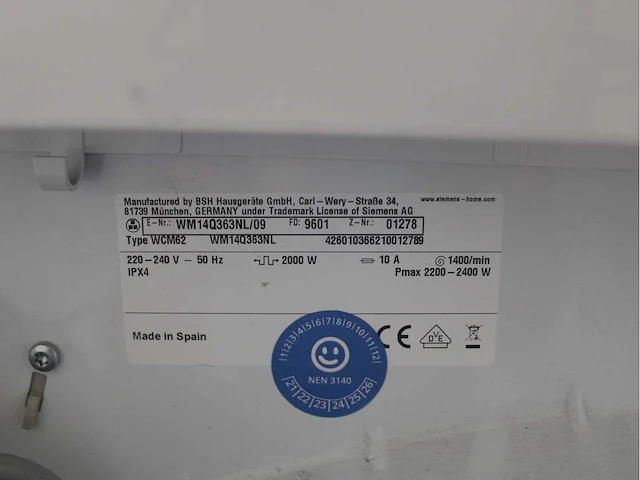 Siemens iq500 isensoric iqdrive wasmachines & siemens iq500 bestcollection wasdrogers - afbeelding 5 van  8