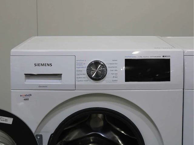 Siemens iq500 isensoric sensofresh system aquastop extraklasse wasmachine & siemens iq500 isensoric selfcleaning condenser wasdroger - afbeelding 3 van  8