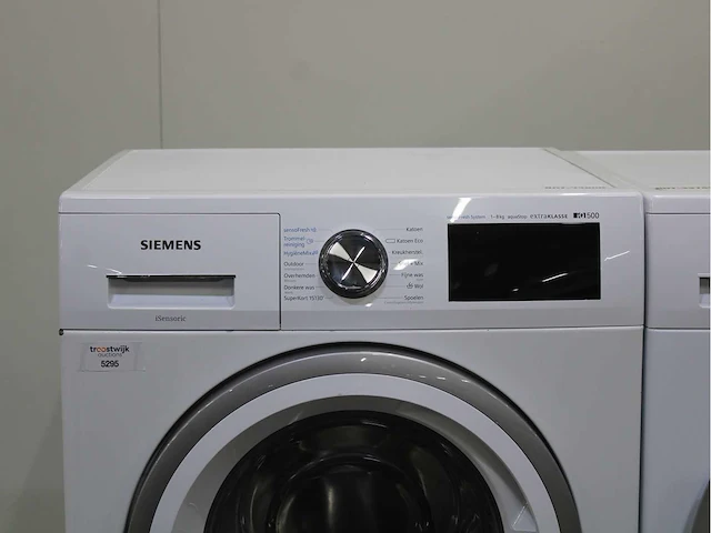 Siemens iq500 isensoric sensofresh system aquastop extraklasse wasmachine & siemens iq500 isensoric selfcleaning condenser wasdroger - afbeelding 3 van  8