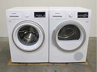 Siemens iq500 isensoric varioperfect iqdrive wasmachine & siemens iq500 isensoric bestcollection selfcleaning condenser wasdroger - afbeelding 1 van  8