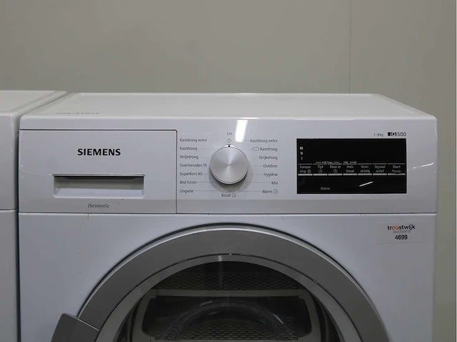 Siemens iq500 isensoric varioperfect iqdrive wasmachine & siemens iq500 isensoric wasdroger - afbeelding 6 van  8