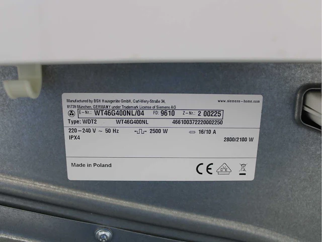 Siemens iq500 isensoric varioperfect iqdrive wasmachine & siemens iq500 isensoric wasdroger - afbeelding 8 van  8