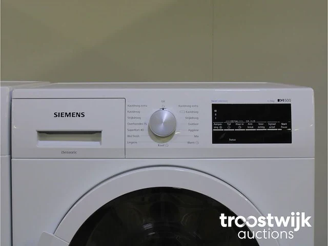 Siemens iq500 isensoric wasmachine & siemens iq500 isensoric bestcollection droger - afbeelding 6 van  8