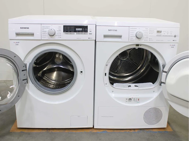 Siemens iq500 varioperfect wasmachine & siemens iq500 isensoric selfcleaning condenser droger - afbeelding 2 van  8
