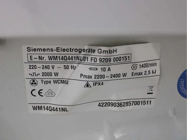Siemens iq500 varioperfect wasmachine & siemens iq500 isensoric selfcleaning condenser droger - afbeelding 5 van  8