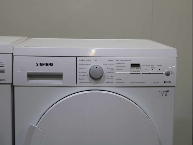 Siemens iq500 varioperfect wasmachine & siemens iq500 isensoric selfcleaning condenser droger - afbeelding 6 van  8