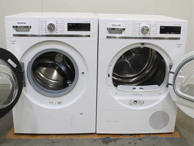 Siemens iq700 isensoric aquastop extraklasse wasmachine & siemens iq700 isensoric selfcleaning condenser extraklasse droger - afbeelding 2 van  8