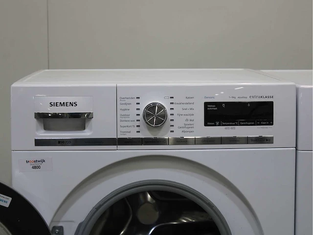 Siemens iq700 isensoric aquastop extraklasse wasmachine & siemens iq700 isensoric selfcleaning condenser extraklasse wasdroger - afbeelding 3 van  8