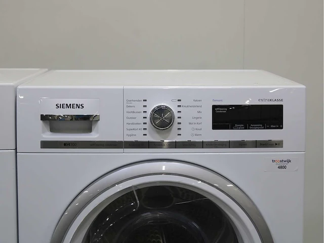 Siemens iq700 isensoric aquastop extraklasse wasmachine & siemens iq700 isensoric selfcleaning condenser extraklasse wasdroger - afbeelding 6 van  8