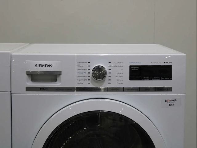 Siemens iq700 isensoric aquastop extraklasse wasmachine & siemens iq700 selfcleaning condenser outdoorcollection extraklasse droger - afbeelding 6 van  8