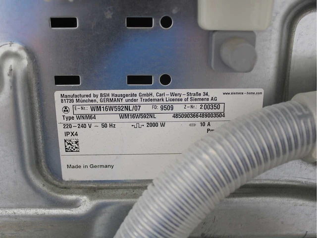Siemens iq700 isensoric aquastop extraklasse wasmachines & siemens iq700 isensoric outdoorcollection a+++ wasdrogers - afbeelding 5 van  8