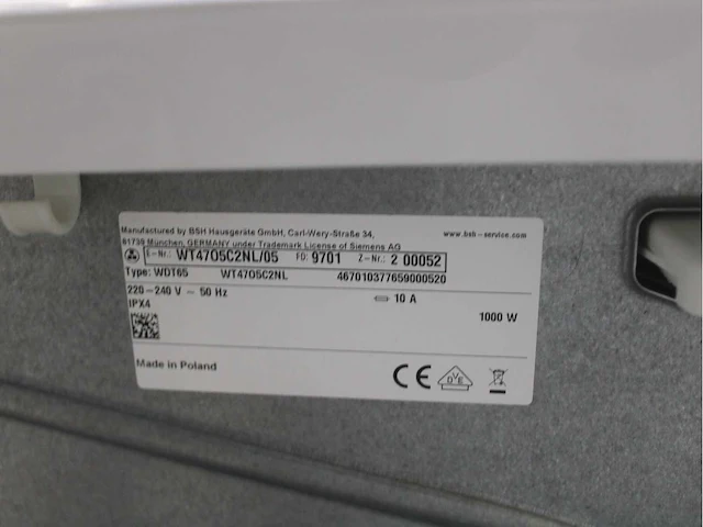Siemens iq700 isensoric aquastop extraklasse wasmachines & siemens iq700 isensoric outdoorcollection extraklasse wasdrogers - afbeelding 8 van  8