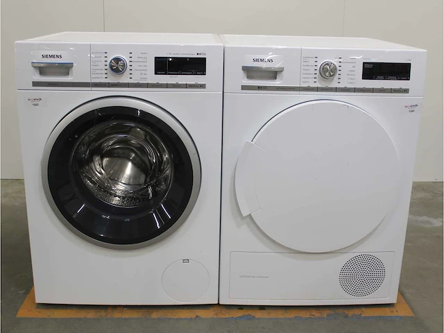Siemens iq700 isensoric aquastop sensofresh system wasmachine & siemens iq700 isensoric selfcleaning condenser droger - afbeelding 1 van  8