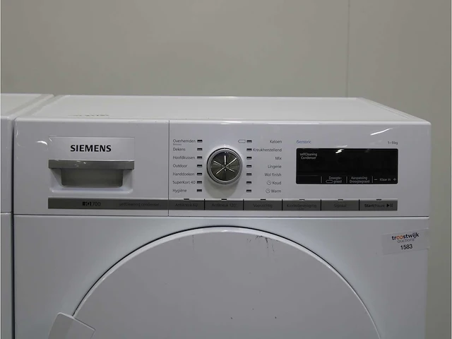 Siemens iq700 isensoric aquastop sensofresh system wasmachine & siemens iq700 isensoric selfcleaning condenser droger - afbeelding 6 van  8