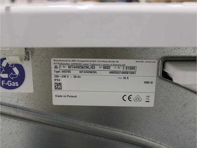 Siemens iq700 isensoric aquastop sensofresh system wasmachine & siemens iq700 isensoric selfcleaning condenser droger - afbeelding 8 van  8