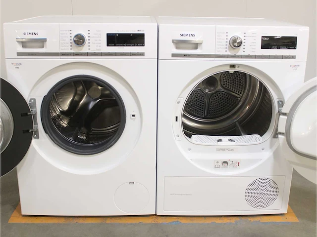 Siemens iq700 isensoric aquastop sensofresh system wasmachine & siemens iq700 isensoric selfcleaning condenser droger - afbeelding 2 van  8