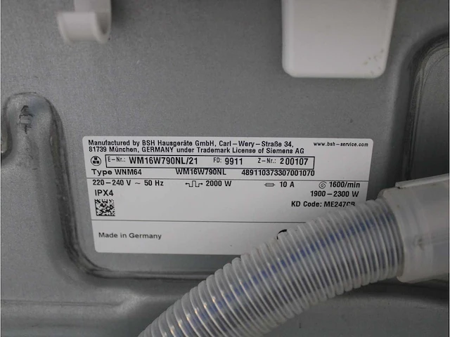Siemens iq700 isensoric aquastop sensofresh system wasmachine & siemens iq700 isensoric selfcleaning condenser droger - afbeelding 5 van  8
