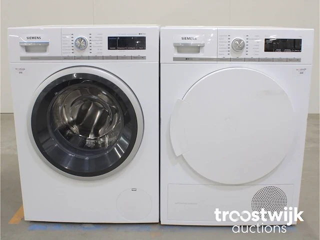 Siemens iq700 isensoric aquastop sensofresh system wasmachine & siemens iq700 isensoric selfcleaning condenser droger - afbeelding 1 van  8