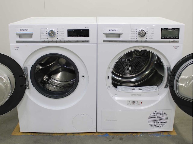 Siemens iq700 isensoric aquastop sensofresh system wasmachine & siemens iq800 isensoric selfcleaning condenser wasdroger - afbeelding 2 van  8