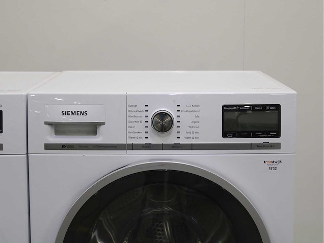Siemens iq700 isensoric aquastop sensofresh system wasmachine & siemens iq800 isensoric selfcleaning condenser wasdroger - afbeelding 6 van  8