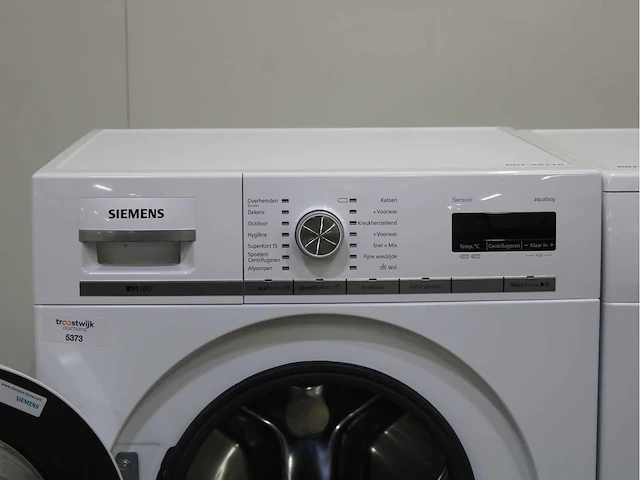 Siemens iq700 isensoric aquastop wasmachine & siemens iq500 isensoric bestcollection wasdroger - afbeelding 3 van  8