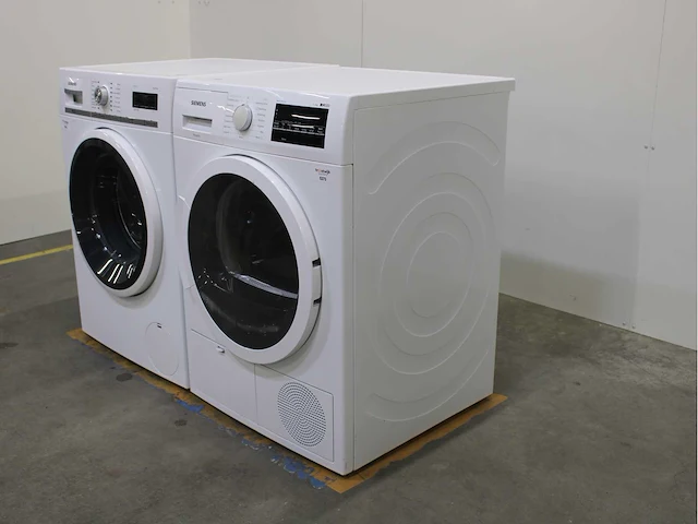 Siemens iq700 isensoric aquastop wasmachine & siemens iq500 isensoric bestcollection wasdroger - afbeelding 7 van  8