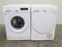 Siemens iq700 isensoric aquastop wasmachine & siemens iq500 isensoric selfcleaning condenser wasdroger - afbeelding 1 van  8