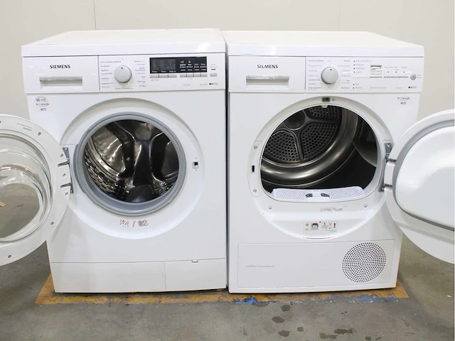 Siemens iq700 isensoric aquastop wasmachine & siemens iq500 isensoric selfcleaning condenser wasdroger - afbeelding 2 van  8