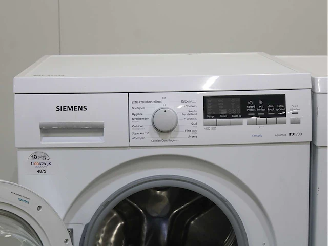 Siemens iq700 isensoric aquastop wasmachine & siemens iq500 isensoric selfcleaning condenser wasdroger - afbeelding 3 van  8