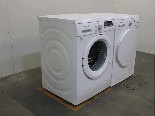 Siemens iq700 isensoric aquastop wasmachine & siemens iq500 isensoric selfcleaning condenser wasdroger - afbeelding 4 van  8