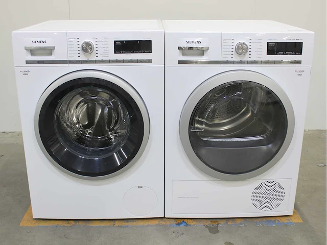 Siemens iq700 isensoric aquastop wasmachine & siemens iq700 isensoric outdoorcollection extraklasse wasdroger - afbeelding 2 van  8