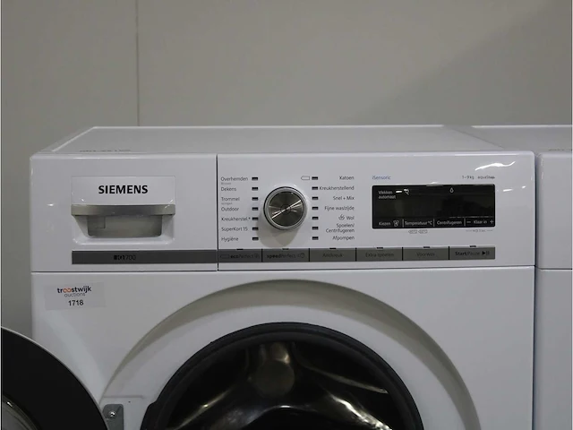 Siemens iq700 isensoric aquastop wasmachine & siemens iq700 isensoric selfcleaning condenser bestcollection droger - afbeelding 3 van  8