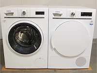 Siemens iq700 isensoric aquastop wasmachine & siemens iq700 isensoric selfcleaning condenser droger - afbeelding 1 van  8