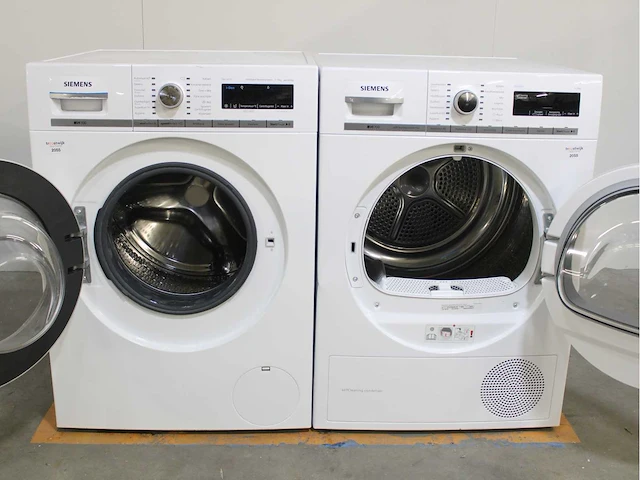 Siemens iq700 isensoric aquastop wasmachine & siemens iq700 isensoric selfcleaning condenser droger - afbeelding 2 van  8